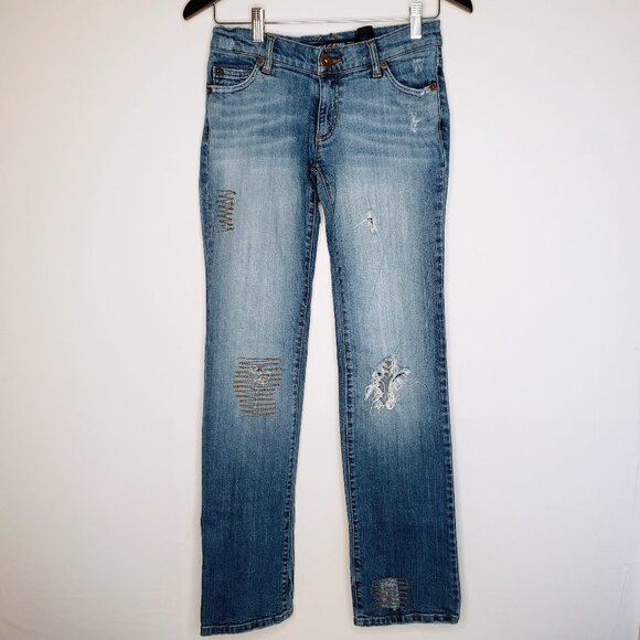DKNY Downtown Brooklyn Bootcut Ripped Jeans 3 - Picture 1 of 11